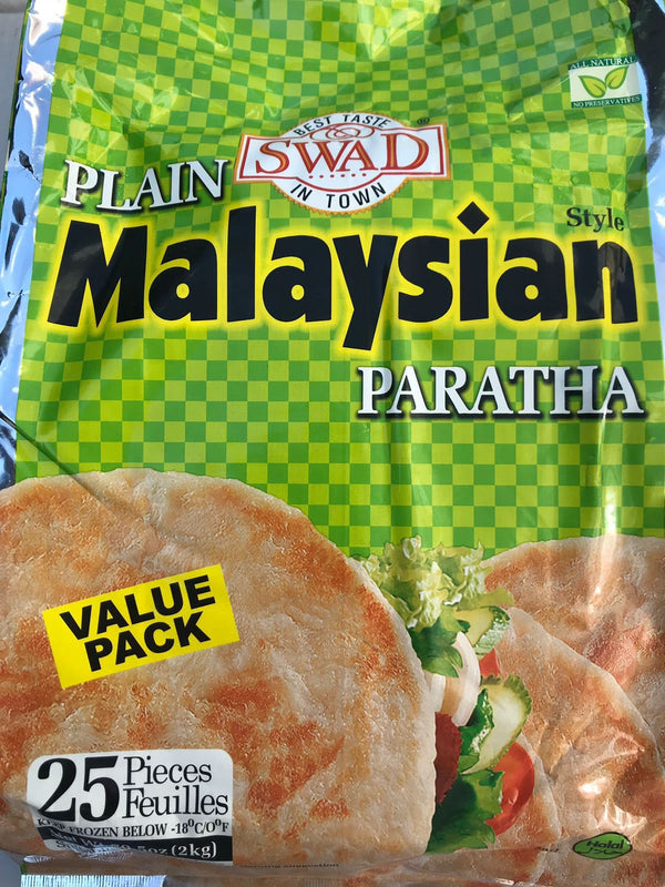 Swad Plain Malaysian Paratha Value Pack (25pcs) | MirchiMasalay